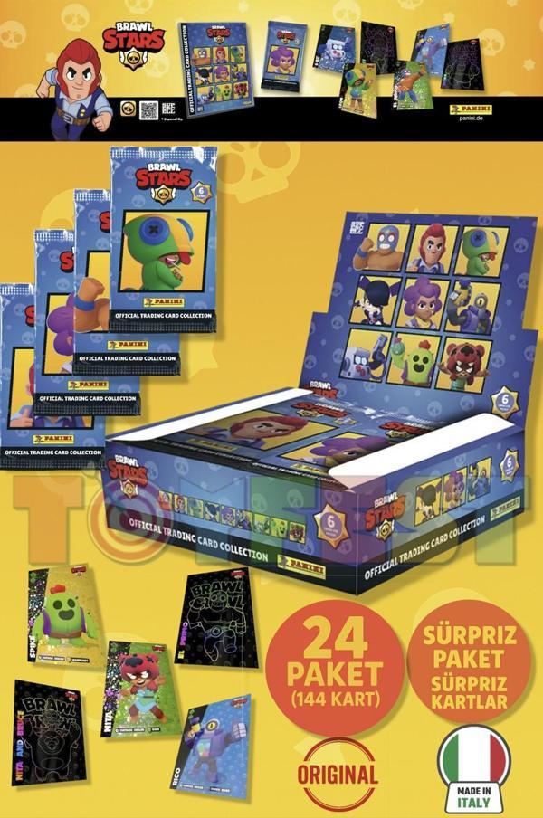 Brawl Stars Panini Resmi Kart Paketi: 24 Paket (144 Kart) - Image 1