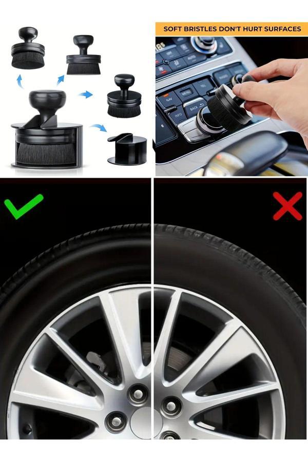 Oto Motor Bisiklet Lastik Parlatıcı Aplikatörü Yumuşak Fırça - Image 1