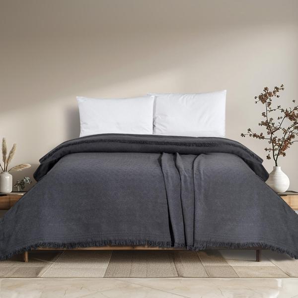 Schafer Home Zuma Çift Kişilik Pike 200x220 Cm-Antrasit - Image 1