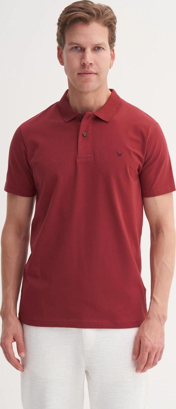 CAZ 4615 POLO YK.LCY SÜP. T-SHIRT BORDO - Image 1