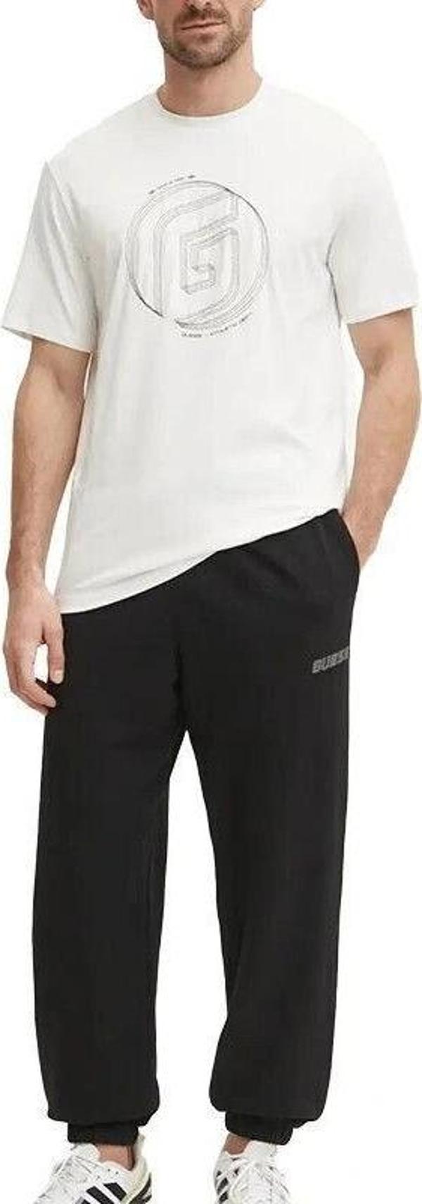 Guess KEFKA CN T-SHIRT Erkek Beyaz T-shirt Z5RI01J1314-G018 - Image 1
