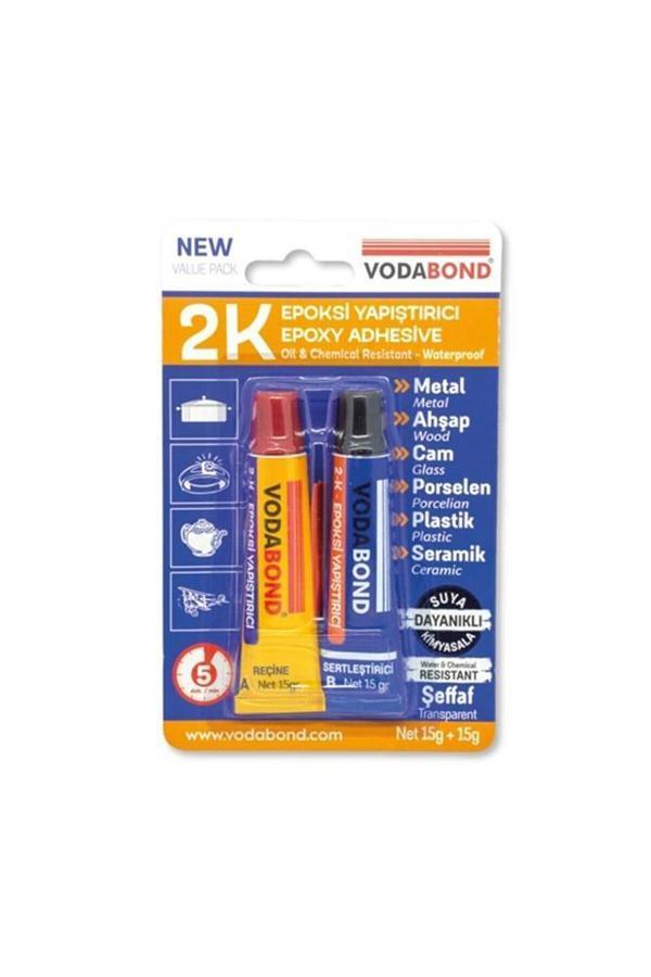 Vodaband 2K Rapid Epoxy Yapıştırıcı (15+15gr)( Reçine+Sertleştirici) - Image 1