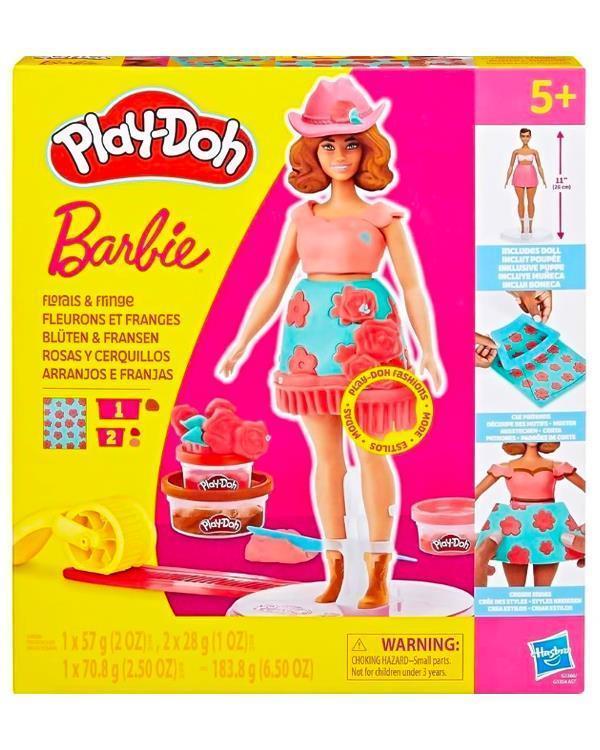 Play Doh Barbie Çiçekli ve Püsküllü Oyun Hamuru Seti G1360 - Image 1