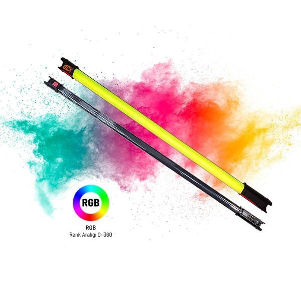 Gdx TB-80 RGB 45W Youtube Canlı Yayın Arka Plan Renkli Dolgu Işığı Led Tüp Işık (Uzunluk: 80 cm) - Image 1