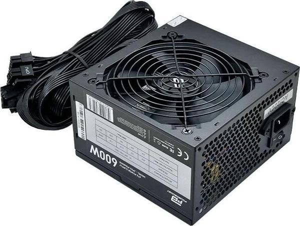 PowerBoost PB600AB 600W APFC 2*PCI-E 6+2 Pin 12cm Siyah Fanlı ATX PSU (Bulk) - Image 1