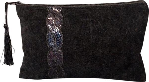 Uretti - Sibel 2453 6616 El Yapımı Pul Detaylı Kadife Clutch - Portföy Çanta - Image 1