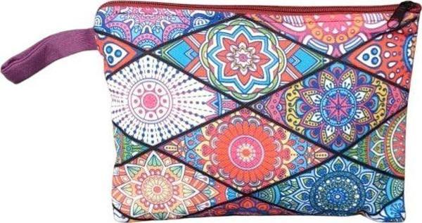 Uretti - Sibel 2453 4352 El Yapımı Mandala Desen Clutch - Portföy Çanta - Image 1