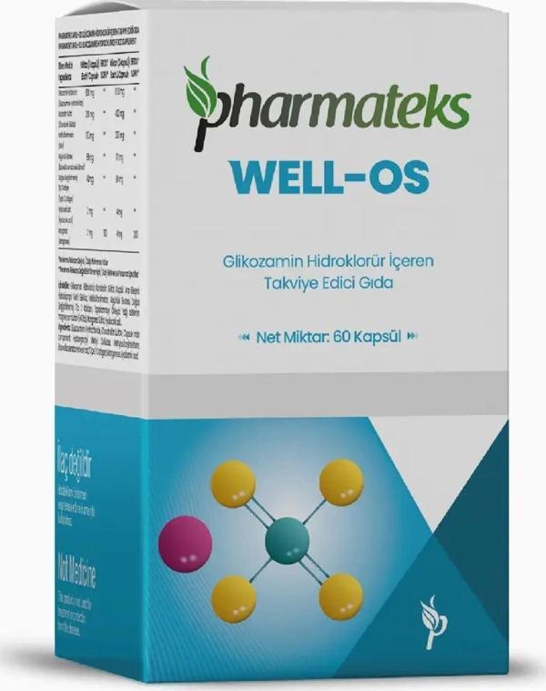 Well-OS Glikozamin Hidroklorür İçeren 60 Kapsül, Pharmateks - Image 1