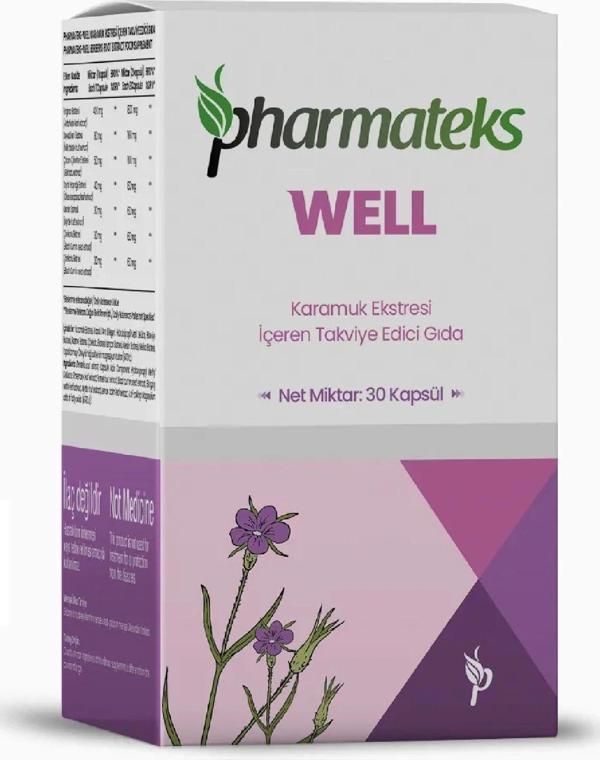 Well Karamuk Ekstresi İçeren 30 Kapsül, Pharmateks - Image 1
