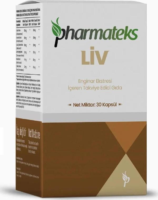 Liv Enginar Ekstresi İçeren 30 Kapsül, Pharmateks - Image 1