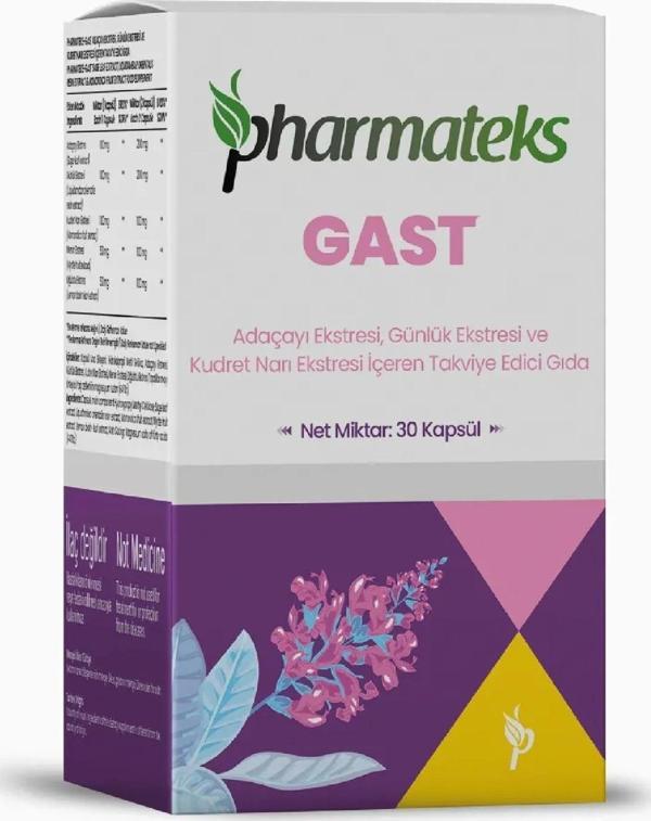 GAST Adaçayı Ekstresi Günlük Ekstresi ve Kudret Narı içeren 30 Kapsül, Pharmateks - Image 1