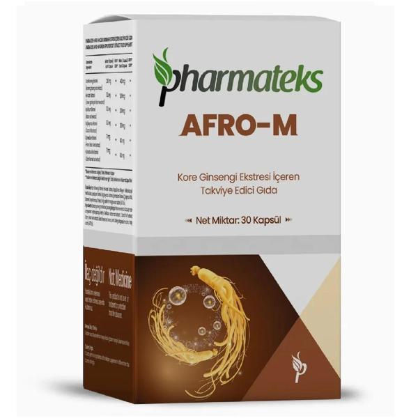 AFRO-M Kore Ginsengi Ekstresi İçeren 30 Kapsül, Pharmateks - Image 1