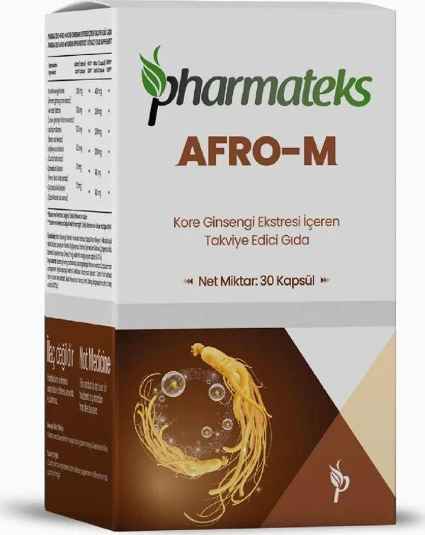 AFRO-M Kore Ginsengi Ekstresi İçeren 30 Kapsül, Pharmateks - Image 1