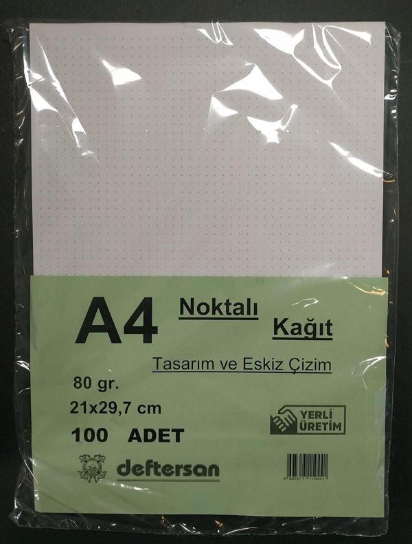 Deftersan Noktalı Kağıt A4 100 Yaprak 80 Gram - Image 1