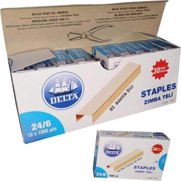 Delta Zımba Teli 24/6(10X1000=X4 Adet) 4 Kutu - Image 1