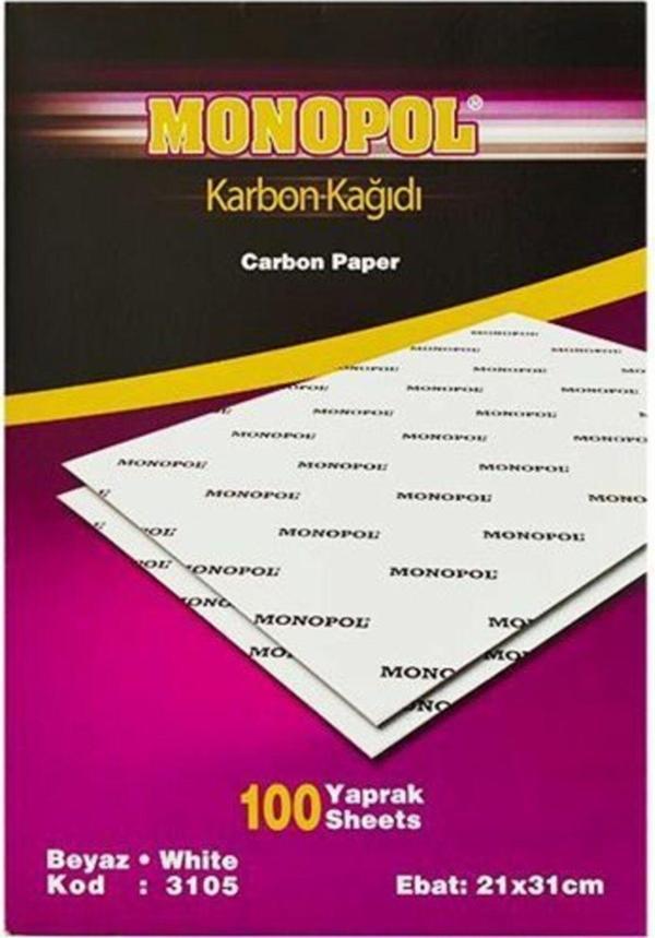 Monopol A4 Karbon Kağıdı Beyaz (5 Li Paket) - Image 1
