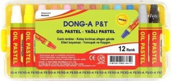 Donga Mygel Korea Pastel Boya 12 Renk Plastik Kutulu 262112 - Image 1