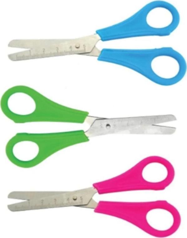 Tgb Korumalı Küt Uçlu Öğrenciler Için Okul Makası* 3 Adet - Image 1