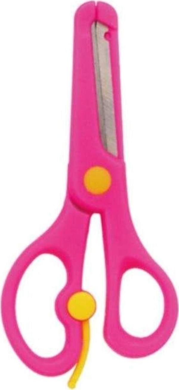 Osaka Korumalı Küt Uçlu Öğrenci Makası Pembe - Image 1