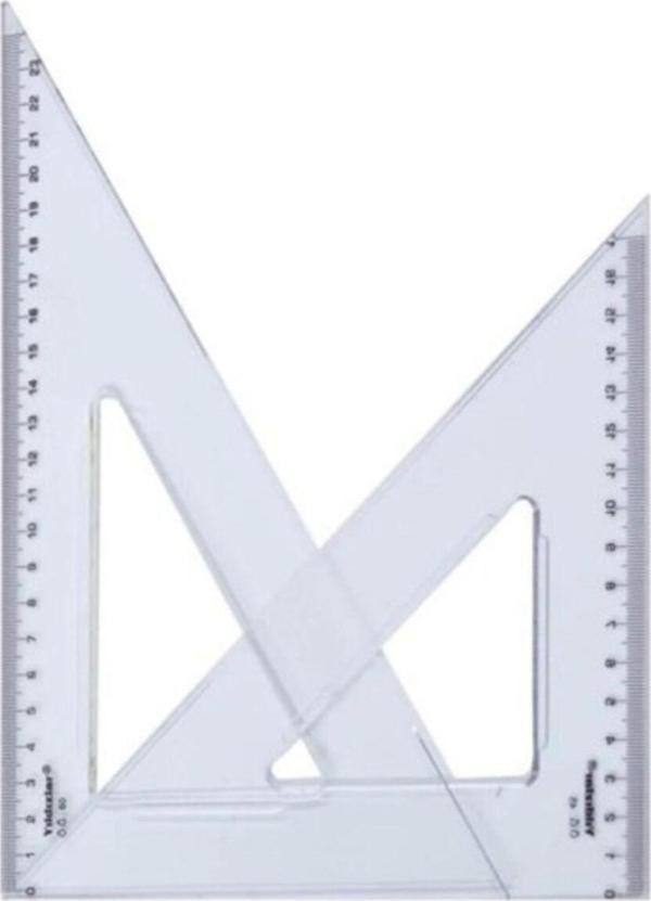Yıldızlar 45 60 Derece Gönye Seti 30 Cm Kod:136 - Image 1