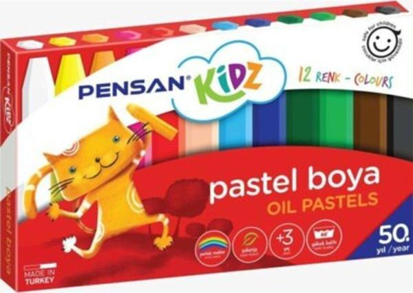 Pensan Kidz 12'Li Yağlı Pastel Boya - Image 1