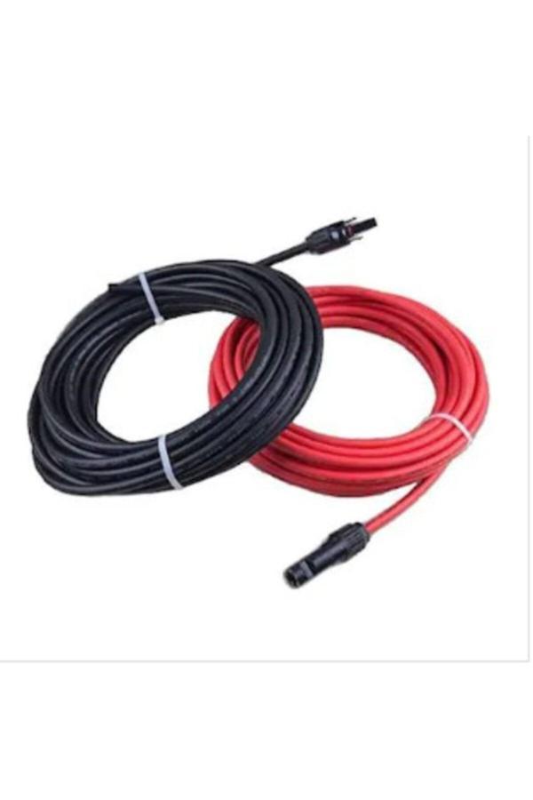 Uretech Mc4 Konnektörlü 4Mm Solar Kablo Toplam 30 Metre 15 Metre Kırmızı 15 Metre Siyah - Image 1