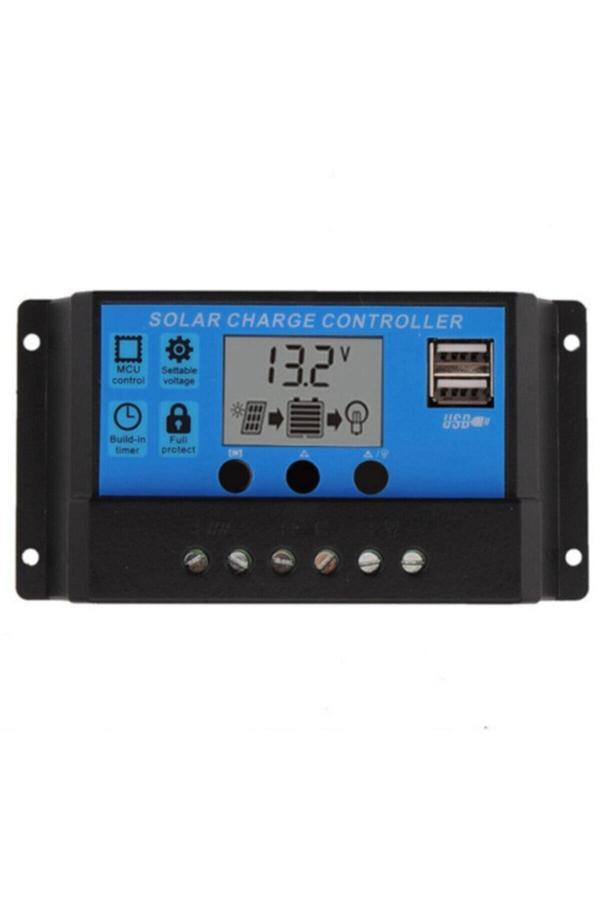 Uretech 20A - 12/24V Solar Şarj Kontrol (Regülatörü) 2 Li Usb Çıkışlı - Image 1
