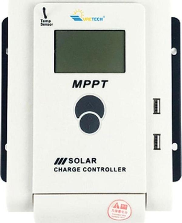 Uretech Mppt 20 A Amper 12/24 V Volt Şarj Kontrol Cihazı Regülatörü 20Ah Mppt 20 Ah - Image 1