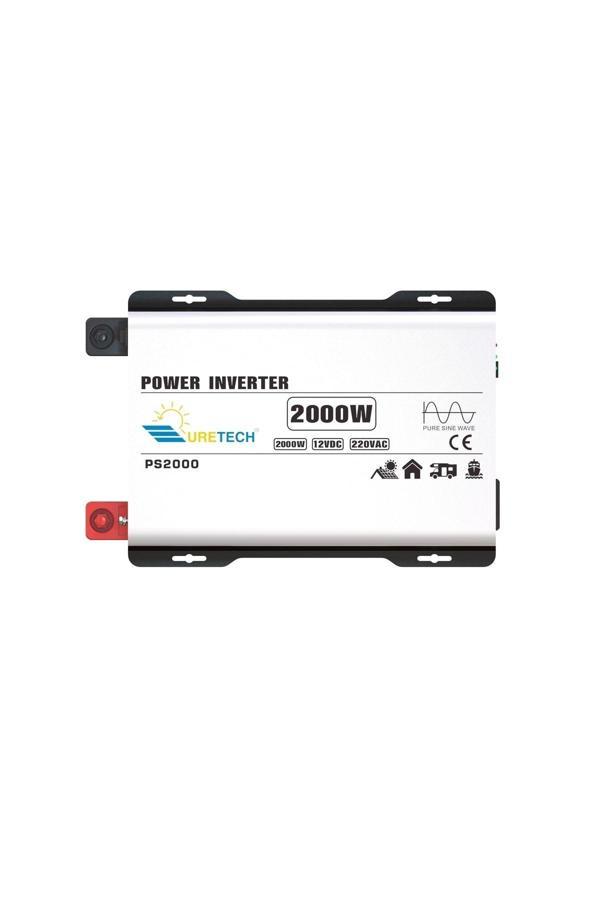Uretech 2000 Watt 12V Tam Sinüs Inverter 2000 W 12V-220V Invertör - Image 1