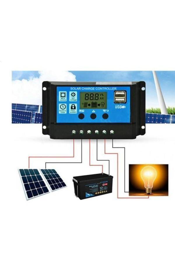 Spv 10 Amper 12/24 Volt Solar Şarj Kontrol Cihazı / Regülatör - Image 1