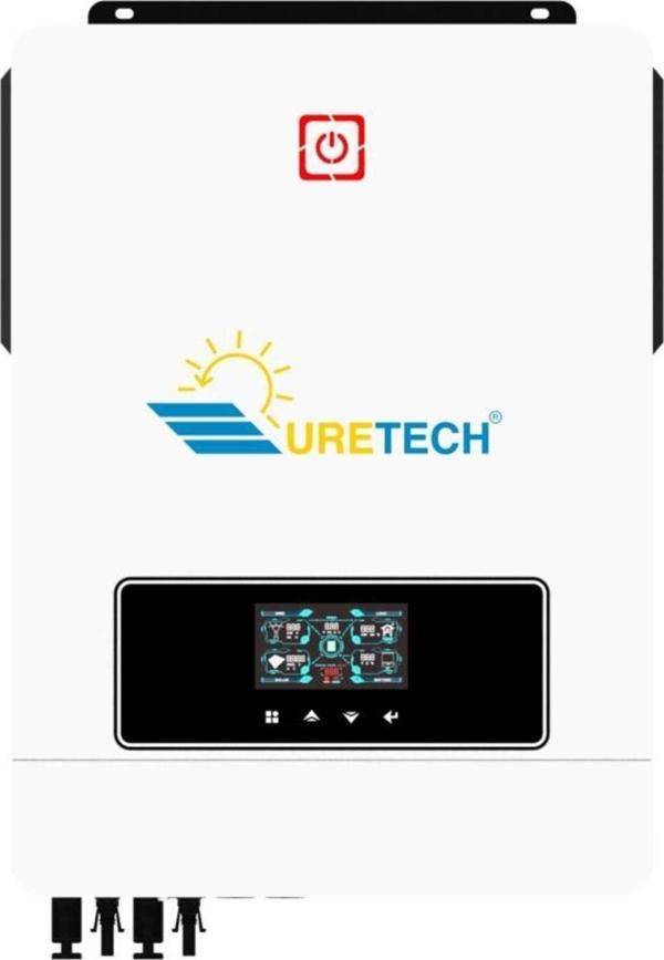 Uretech 10.2Kva 10.2Kw 10200 Watt Tam Sinüs Akıllı Mppt 160A (55-450Vdc) İnverter 48Vdc-220Vac 11Kw - Image 1