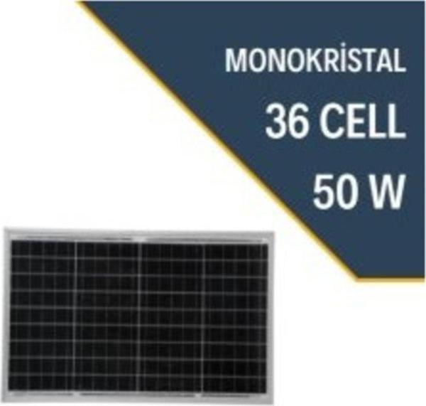 Uretech 50 W Watt Monokristal Güneş Paneli Solar Panel 40 W 45 Watt - Image 1