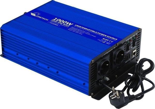 Uretech 1000 W Watt 12V Tam Sinüs Akıllı Ups Şarjlı Inverter - Image 1