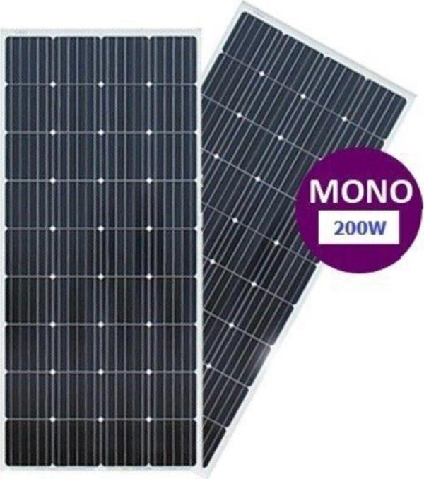 Lexron 200 Watt 12V Monokristal Güneş Paneli A Class Kalite - Image 1