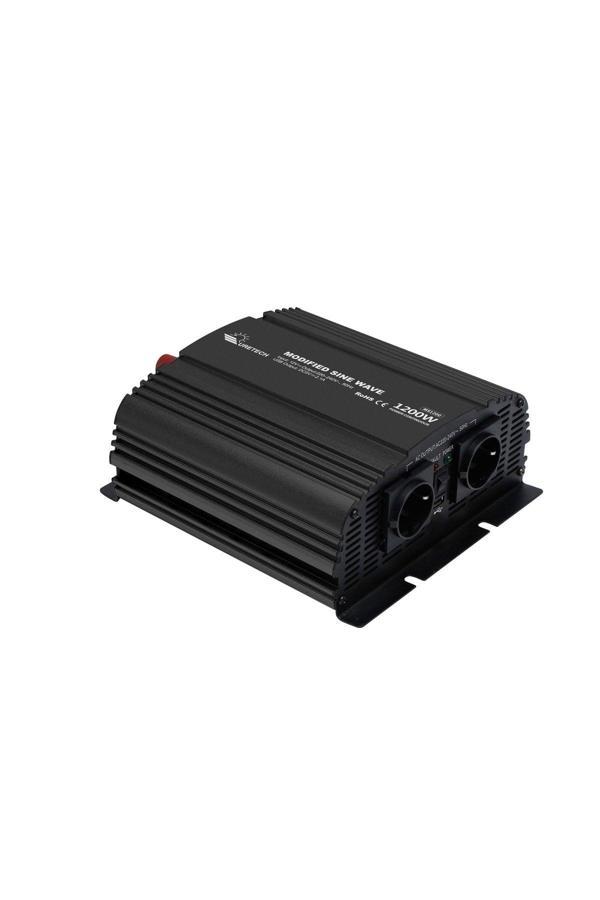 Uretech 1200 W Watt 12 V Volt Modifiye Sinüs İnverter 12Vdc-220Vac - Image 1