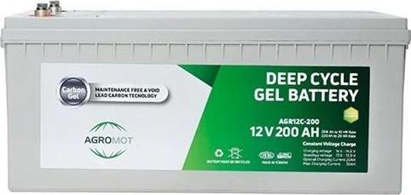 Agromot 12v 200Ah Jel Akü - Image 1