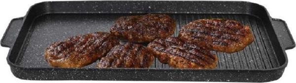 BOL AVM Masterchef Ocak Üstü Izgara Alüminyum Döküm Tava 30x45cm - Image 1