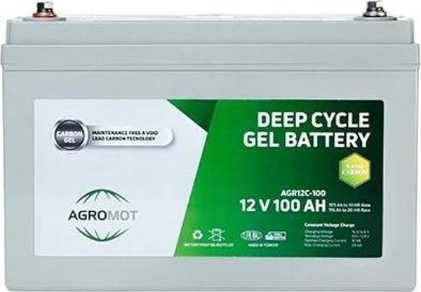 Agromot 12v 100Ah Jel Akü - Image 1