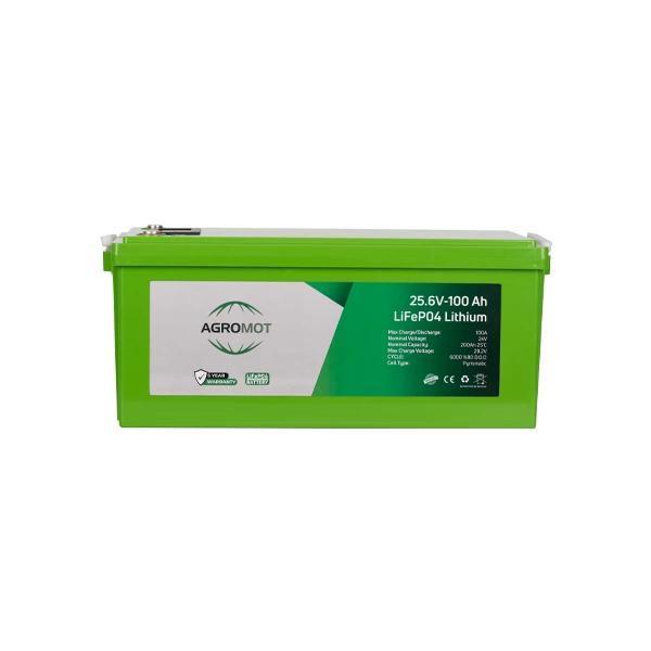 Agromot 25.6V 100AH Lityum Akü - Image 1