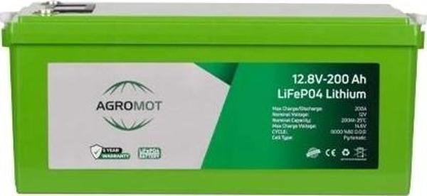 Agromot 12.8V 200AH Lityum Akü - Image 1