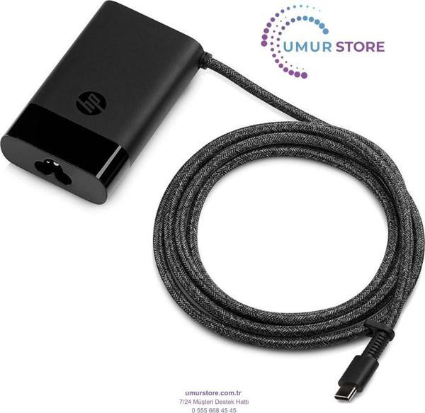 Hp Elitebook Folio 1040 G4 Notebook Adaptör-Şarj Cihazı/Original-Usb-C - 65W - Slim Tip - Image 1