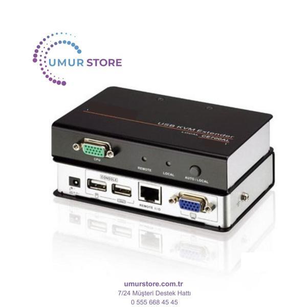 Vga Kvm (Keyboard/Video Monitor/Mouse) Mesafe Uzatma Cihazı, 150 Metre, Usb Konsol, Esd Gerilimdeki  - Image 1