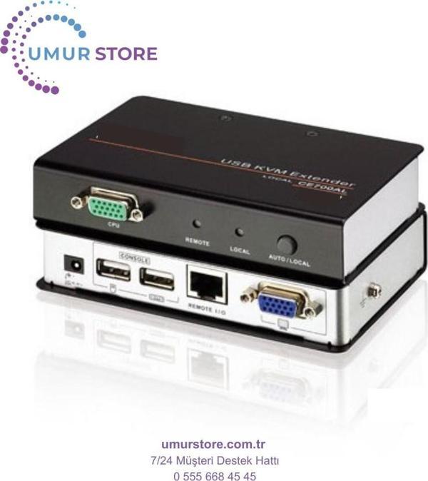 Vga Kvm (Keyboard/Video Monitor/Mouse) Mesafe Uzatma Cihazı, 150 Metre, Usb Konsol, Esd Gerilimdeki  - Image 1