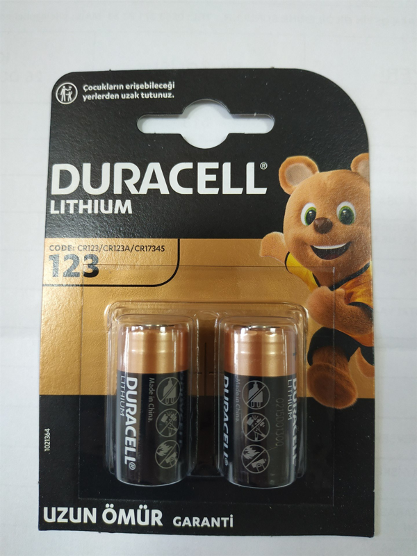 DURACELL CR 123 A LITHIUM 3V PİL - Image 1