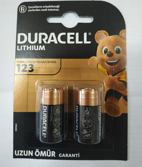 DURACELL CR 123 A LITHIUM 3V PİL - Image 1