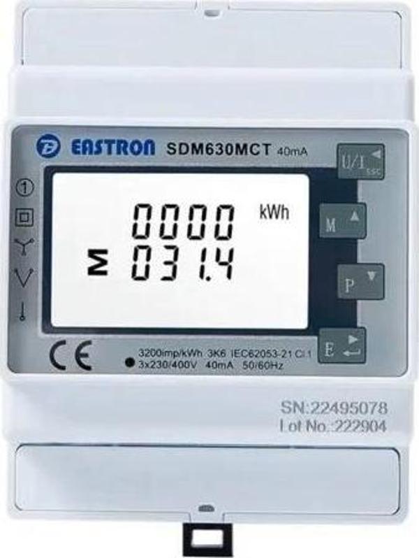 DEYE Eastron SDM630-MCT Trifaz Akıllı Sayaç (CT'li) - Image 1