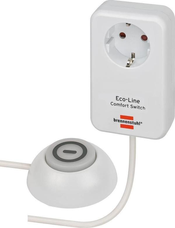 Brennenstuhl Eco-Line 1,5 Metre Uzatmaya Sahip Kumandalı Ip20 Lisanslı Tekli Priz - Image 1