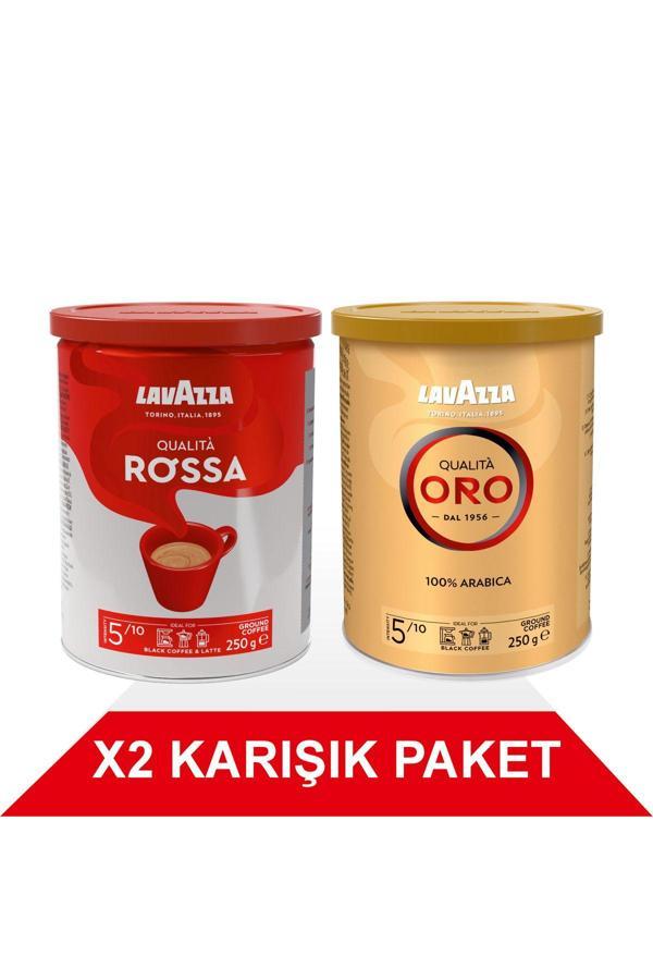 Qualità Oro + Qualità Rossa Filtre Kahve Teneke Kutu (250gr) 2'Li Paket - Image 1