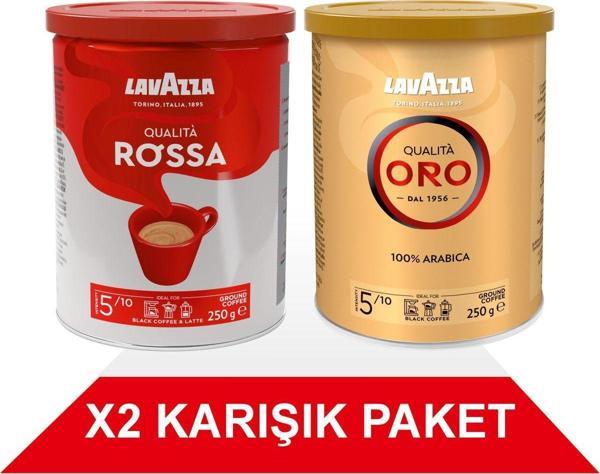 Qualità Oro + Qualità Rossa Filtre Kahve Teneke Kutu (250gr) 2'Li Paket - Image 1
