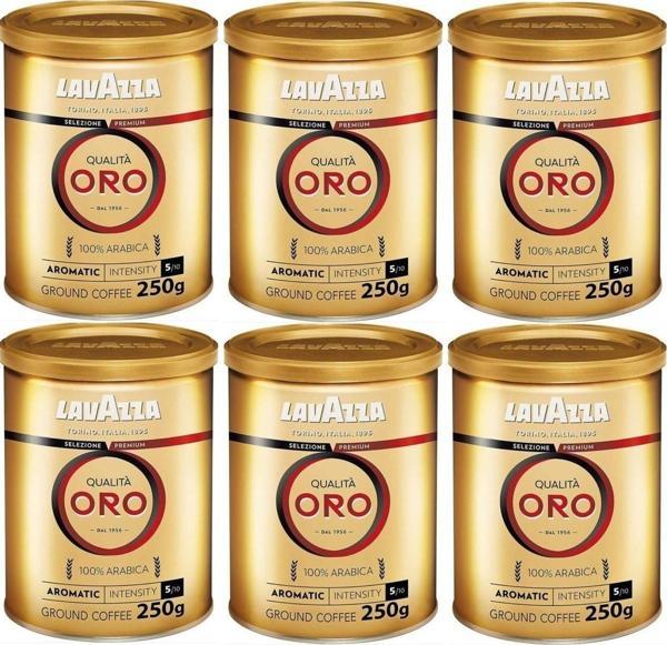 Qualita Oro Filtre Kahve Teneke Kutu Altılı Set (250 GR X 6=1,5 KG) - Image 1
